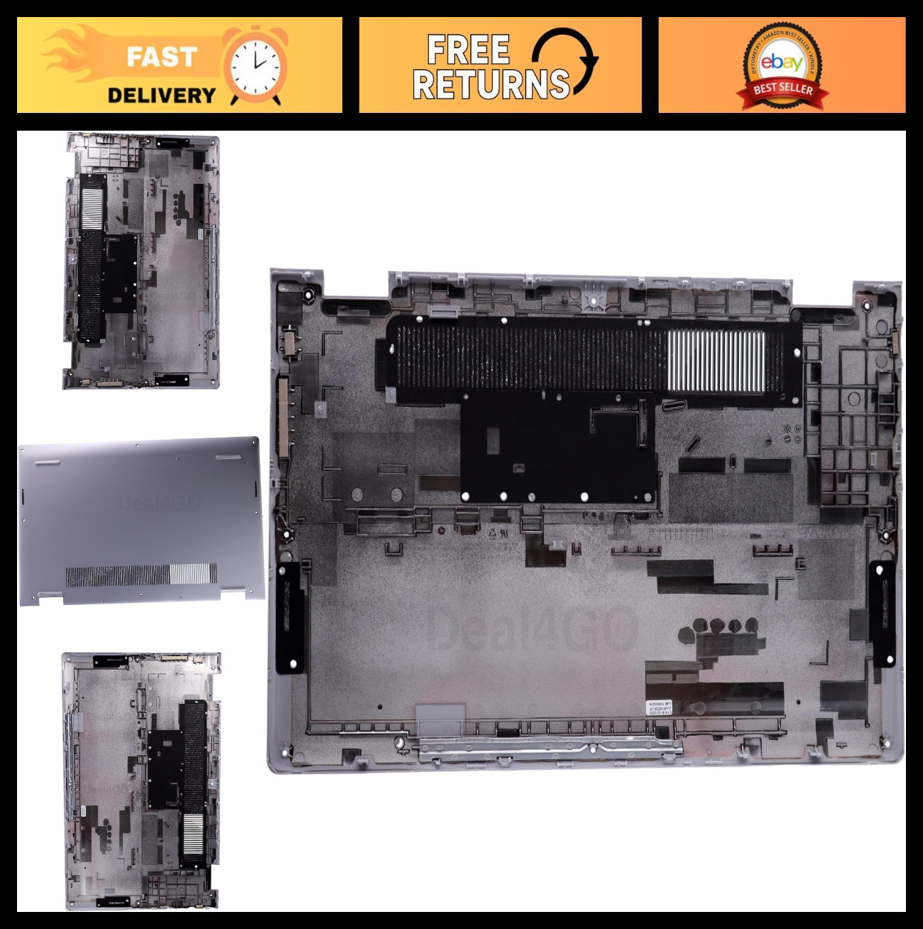 Lower Bottom Case Base Enclosure Cover 96YX9 096YX9 W/O Copper Foil Replacement