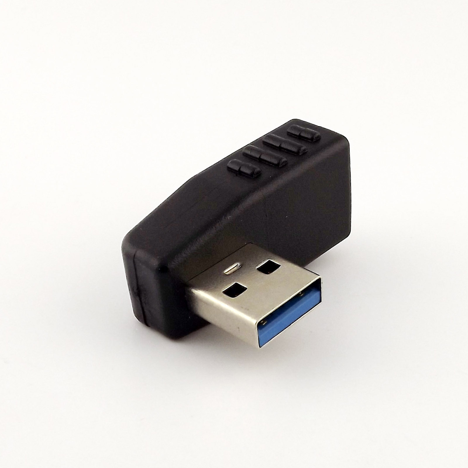 Left Angled 90 Degree USB 3.0 A Male To USB A Female Extension Adapter Connector