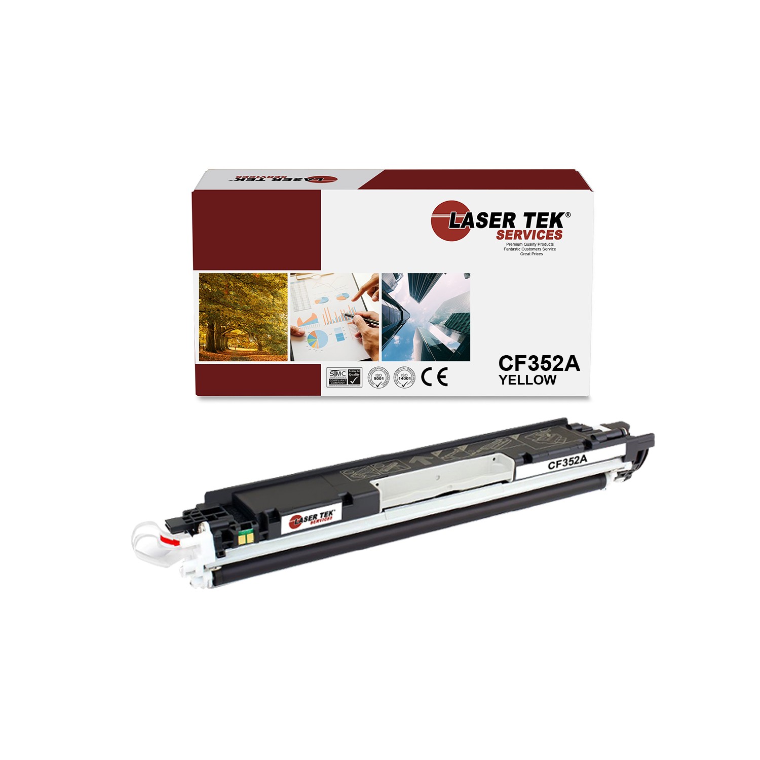 LTS 130A CF352A Yellow Compatible for HP LaserJet Pro MFP M176 M177fw Toner