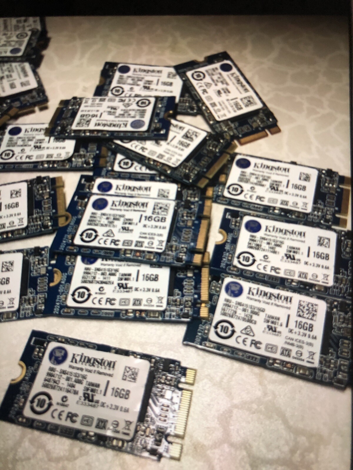 Lot of 100 pcs Kingston 16GB....M.2 NGFF SSD 42mm