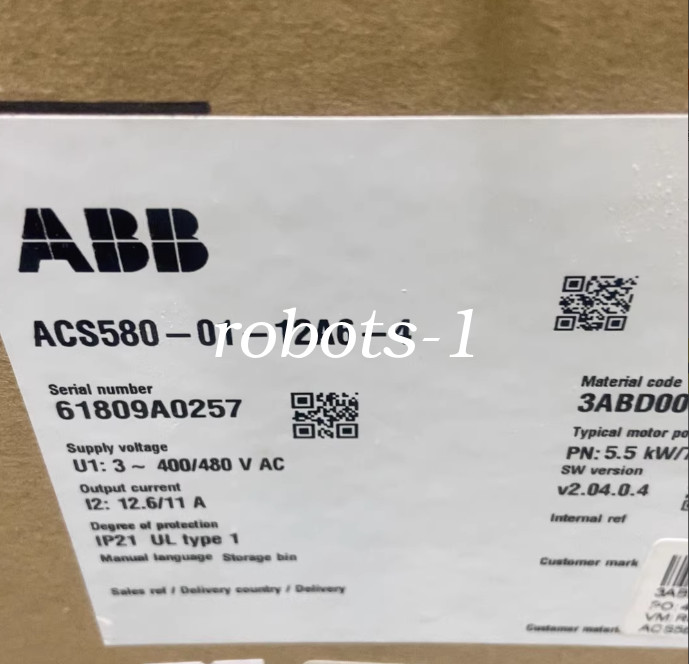 ACS580-01-12A6-4 inverter brand new FedEx or DHL