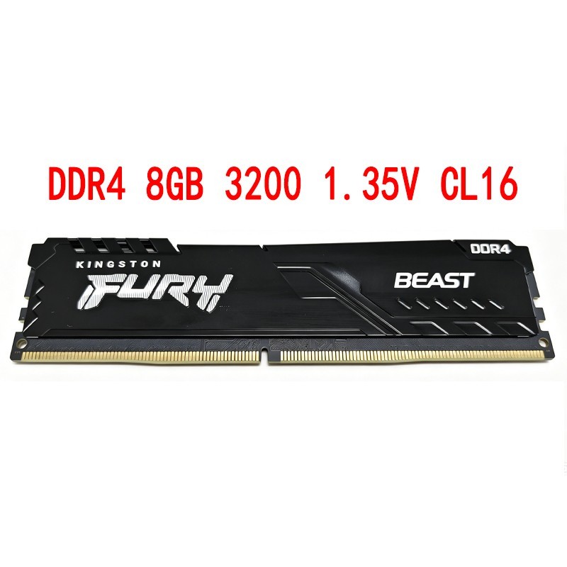 DDR4 8GB 16GB RAM Kingston FURY 3200MHz Desktop UDIMM Gaming Memory 1x8GB 1x16GB