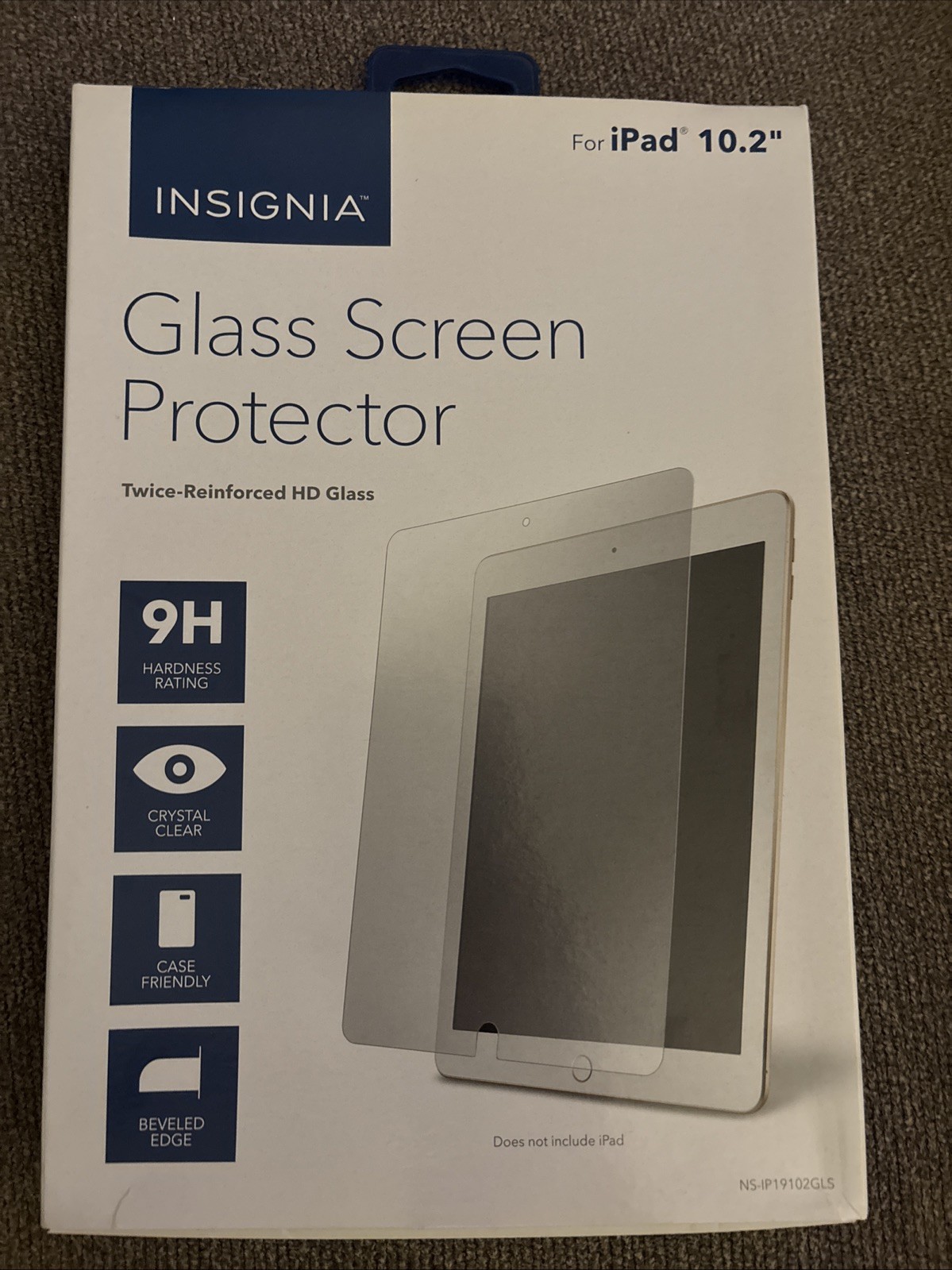 Insignia- Glass Screen Protector for Apple® iPad 10.2” (7th Generation) NEW