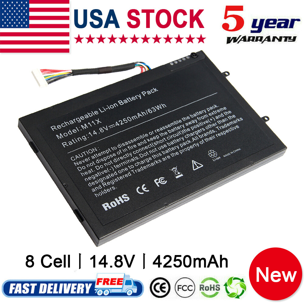 8Cell Laptop Battery for DELL Alienware M11x M14x R1 R2 8P6X6 DKK25 KR08P 0PT6V8