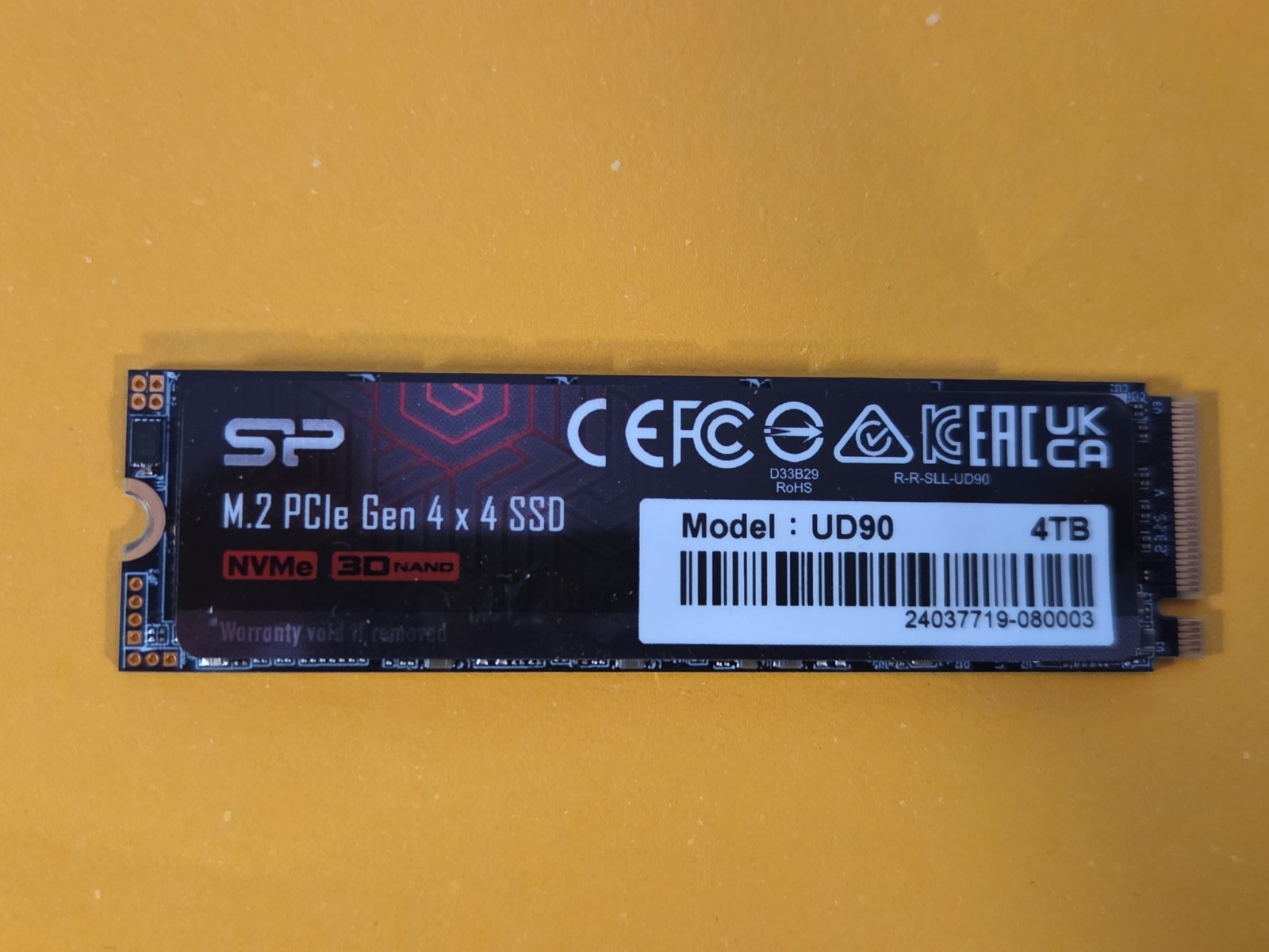 4TB SILICON POWER UD90 4TB NVME 100% HEALTH, BARELY USED 
