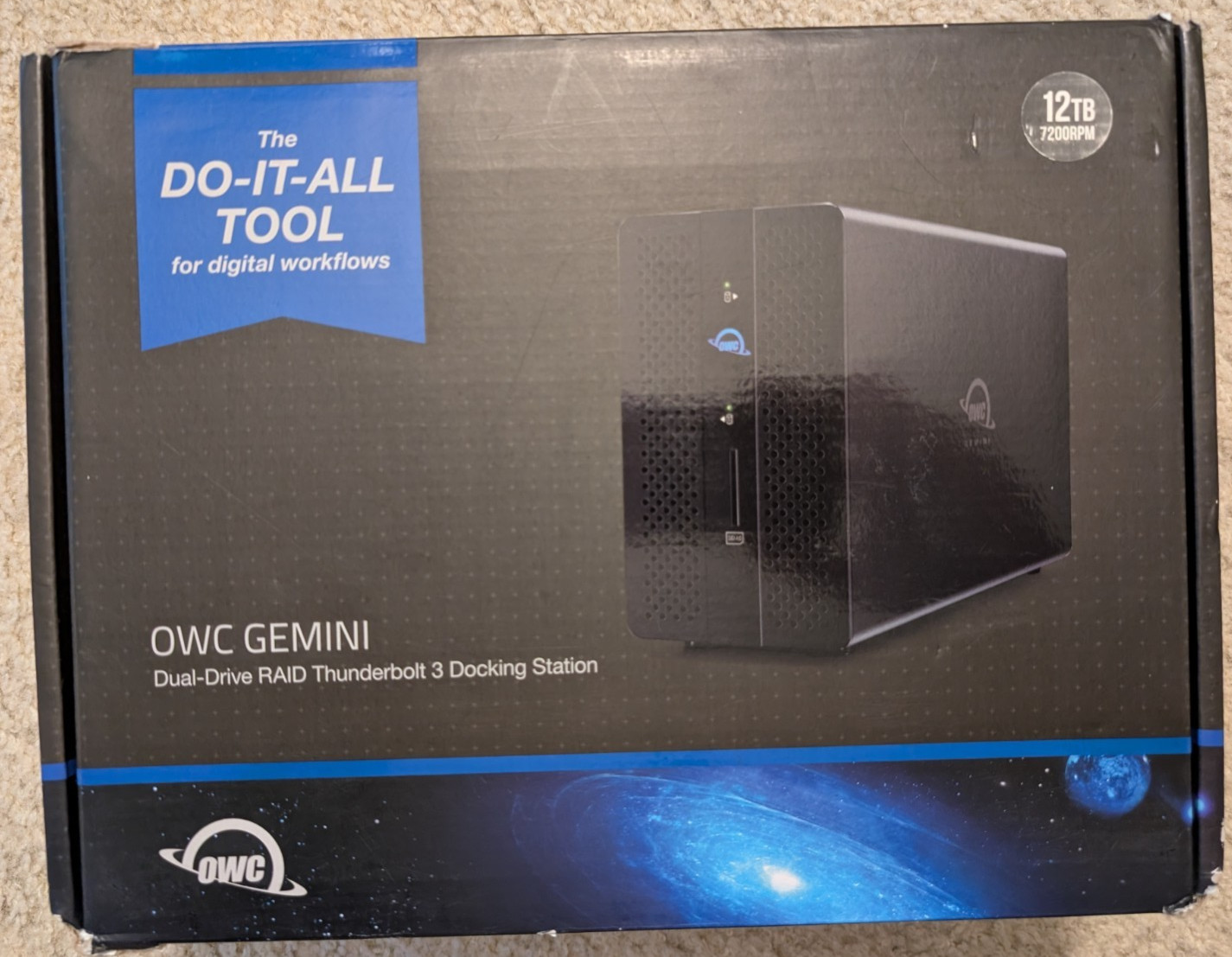 OWC Gemini 12TB Dual-Drive Gigabit Thunderbolt 3 Docking Station (OWCTB3RSDK12T)