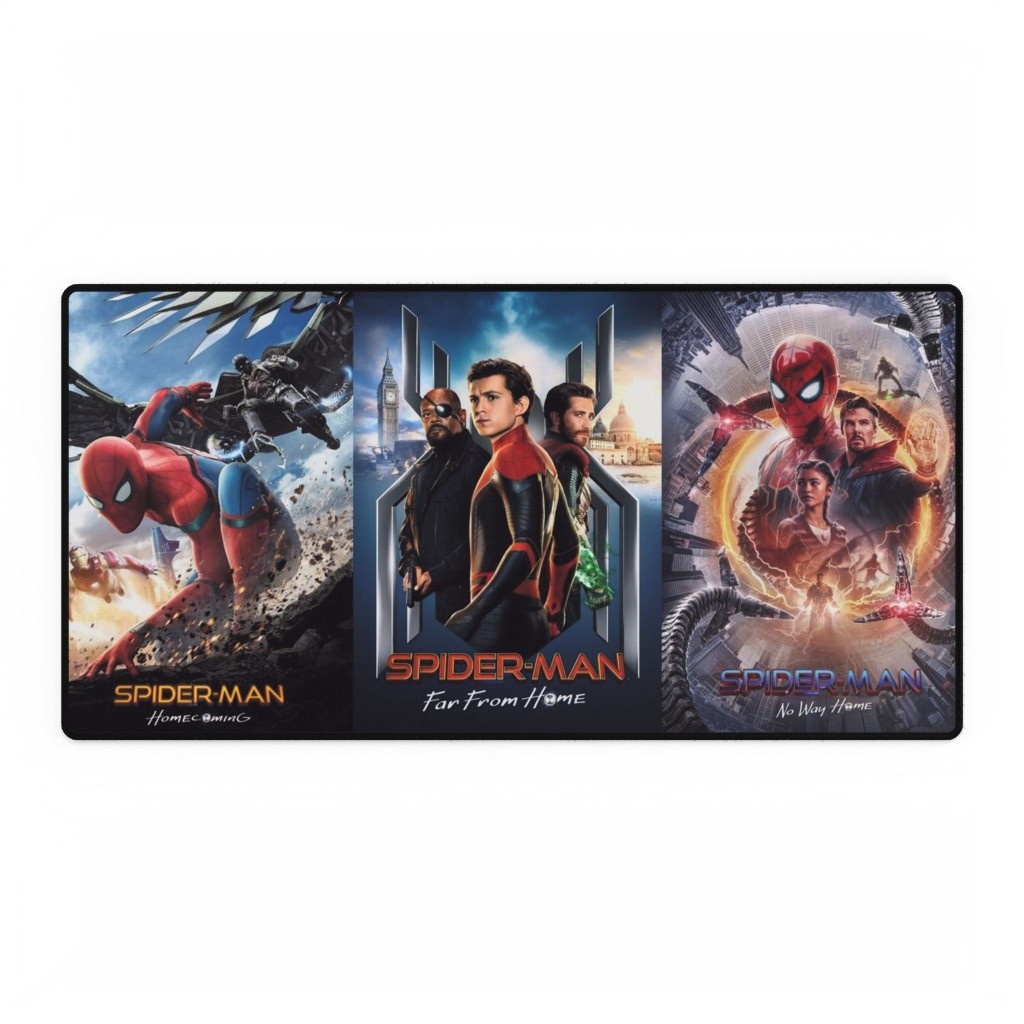 Spider-Man Trilogy Movie Homecoming Far From Home No Way Home Mouse Pad Desk Mat