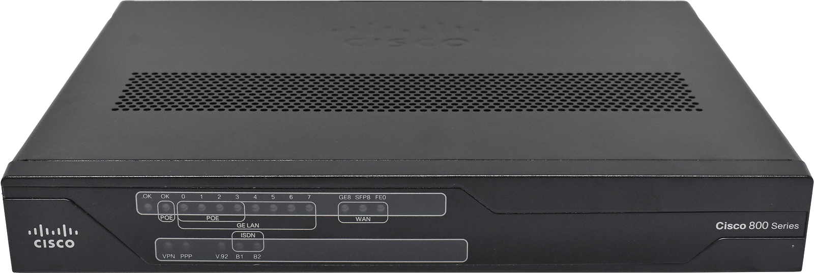 Cisco C891F-K9 8-Port RJ-45 GE 4x PoE Integrated Services Router +SFP +WAN +ISDN