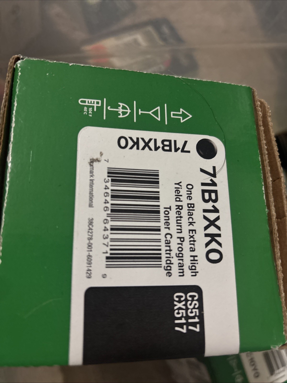 Lexmark 71B1XK0 Black Extra High-Yield Toner 8000 Page Yield