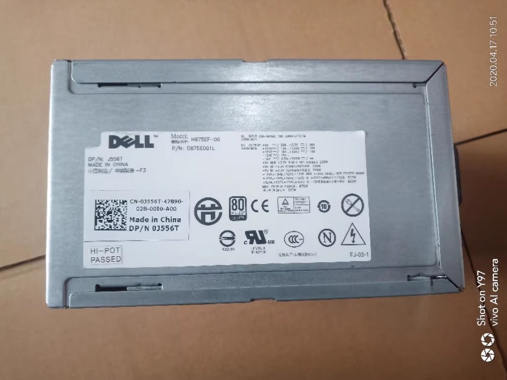 For Dell Precision T5500 T5400 N875EF-00 J556T W299G 875W Power Supply Unit PSU