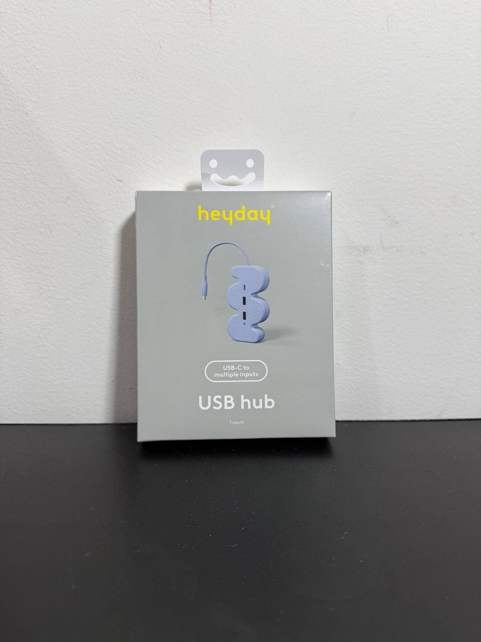 Novelty USB Hub - heyday™ Squiggle Peri-Blue