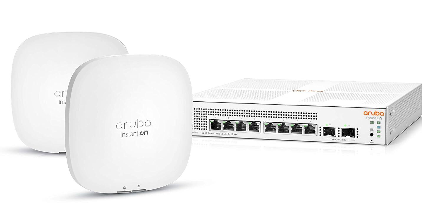 HPE JL681AN.ABA Instant On 1930 8Port Switch w/ (2X) AP22 Access Points R4WO1A