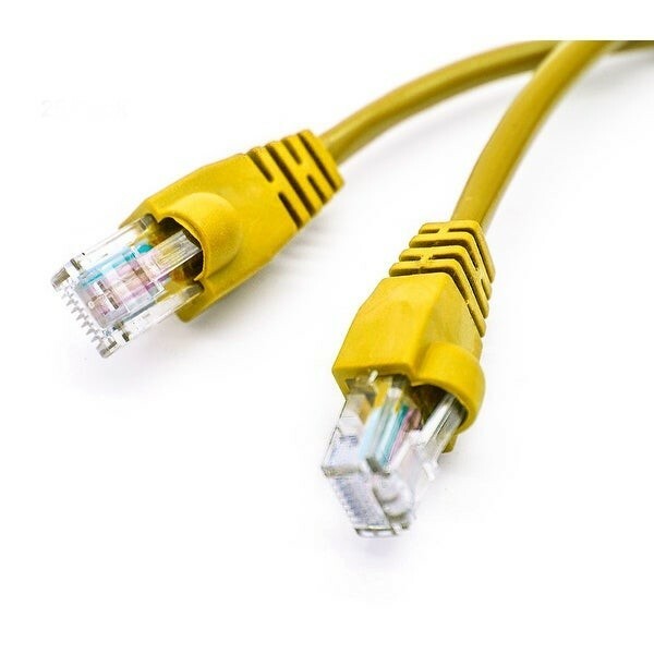 Cat6 PLENUM Patch Cable 330FT yellow RJ45 CONNECTORS INSTALLED MADE IN USA CAT5E