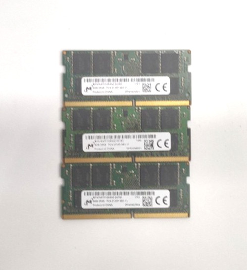 Lot of 3 Micron 8GB 2Rx8 PC4-2133P-SB1-11 MTA16AF1G64HZ-2G1B1 DDR4 RAM TH630