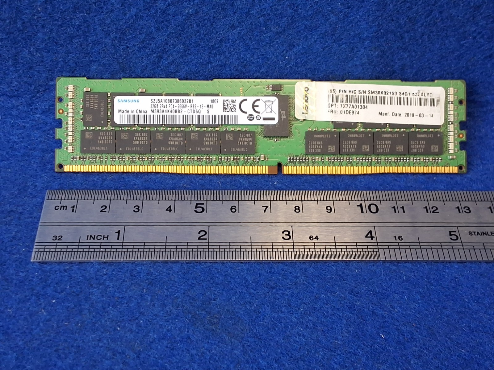 Samsung 32 GB 2Rx4 PC4-2666V-RB2-12-MA0