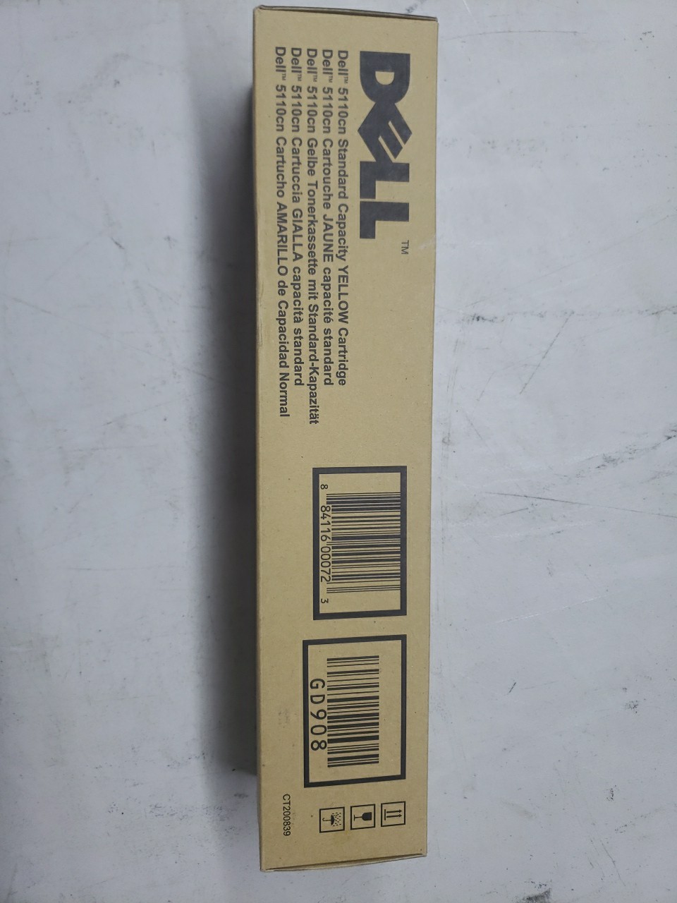 Brand New Dell 5110cn Standard Capacity Yellow Cartridge