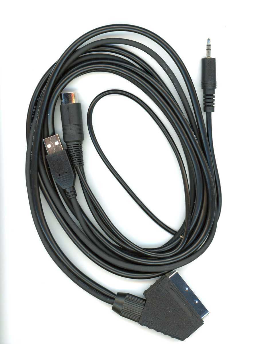 Sintech RGB PRO Scart Cable for Amstrad CPC464/6128 with USB Power 