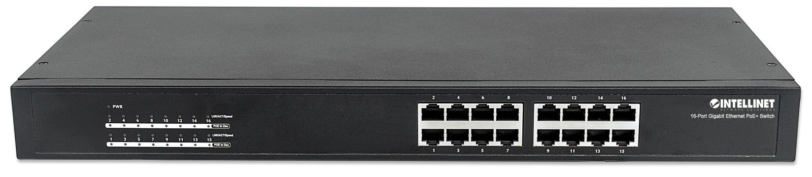 Intellinet 560993 16-Port Gigabit Ethernet PoE+ Switch