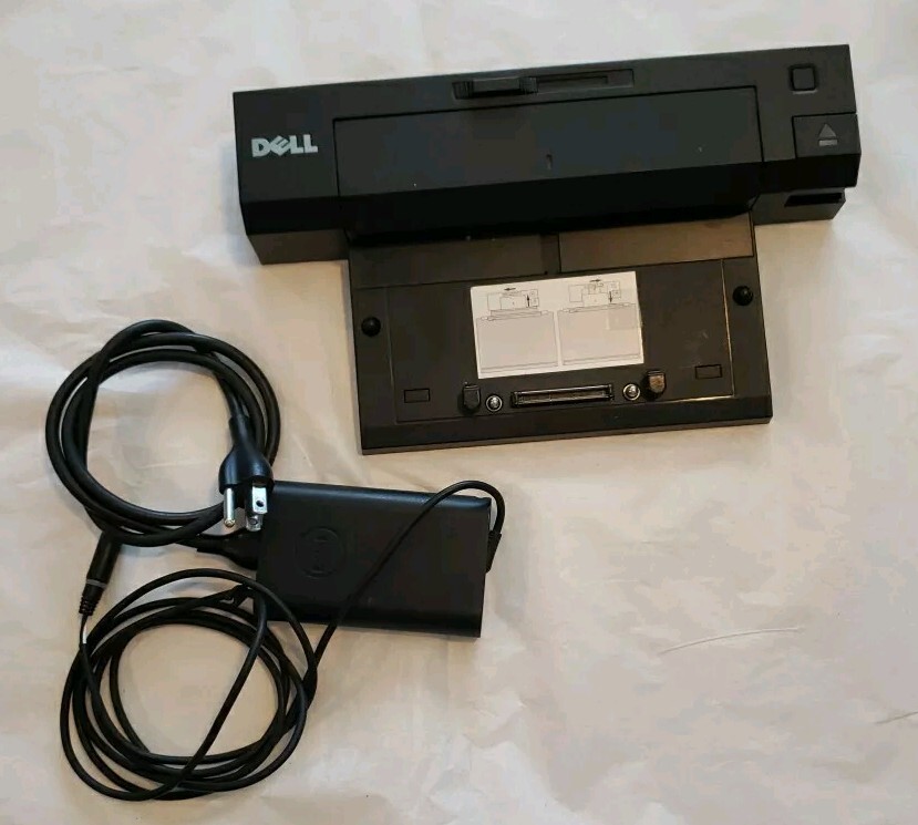 Dell Laptop Docking Station E-Plus II  2 PRO2X w/ 65 W power supply WORKS GREAT