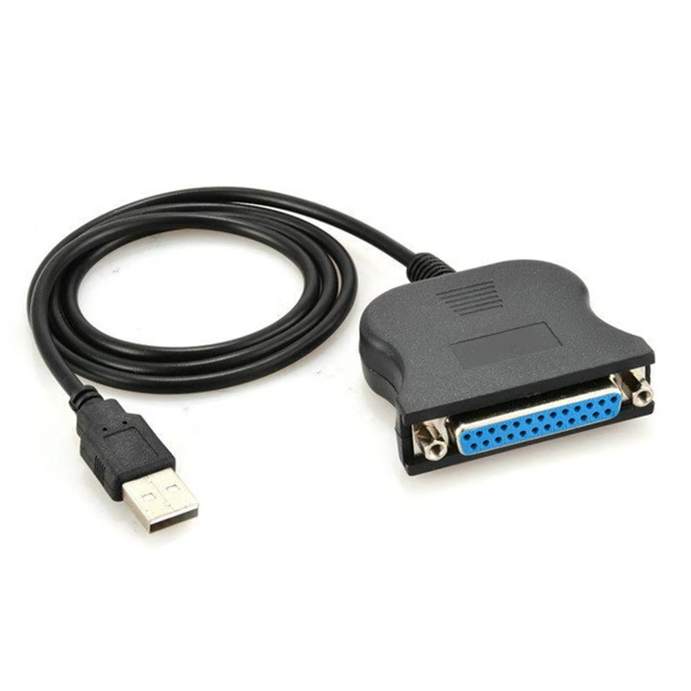 New USB 2.0 to IEEE-1284 25 Pin Parallel Printer Connector Adapter Cord Cable