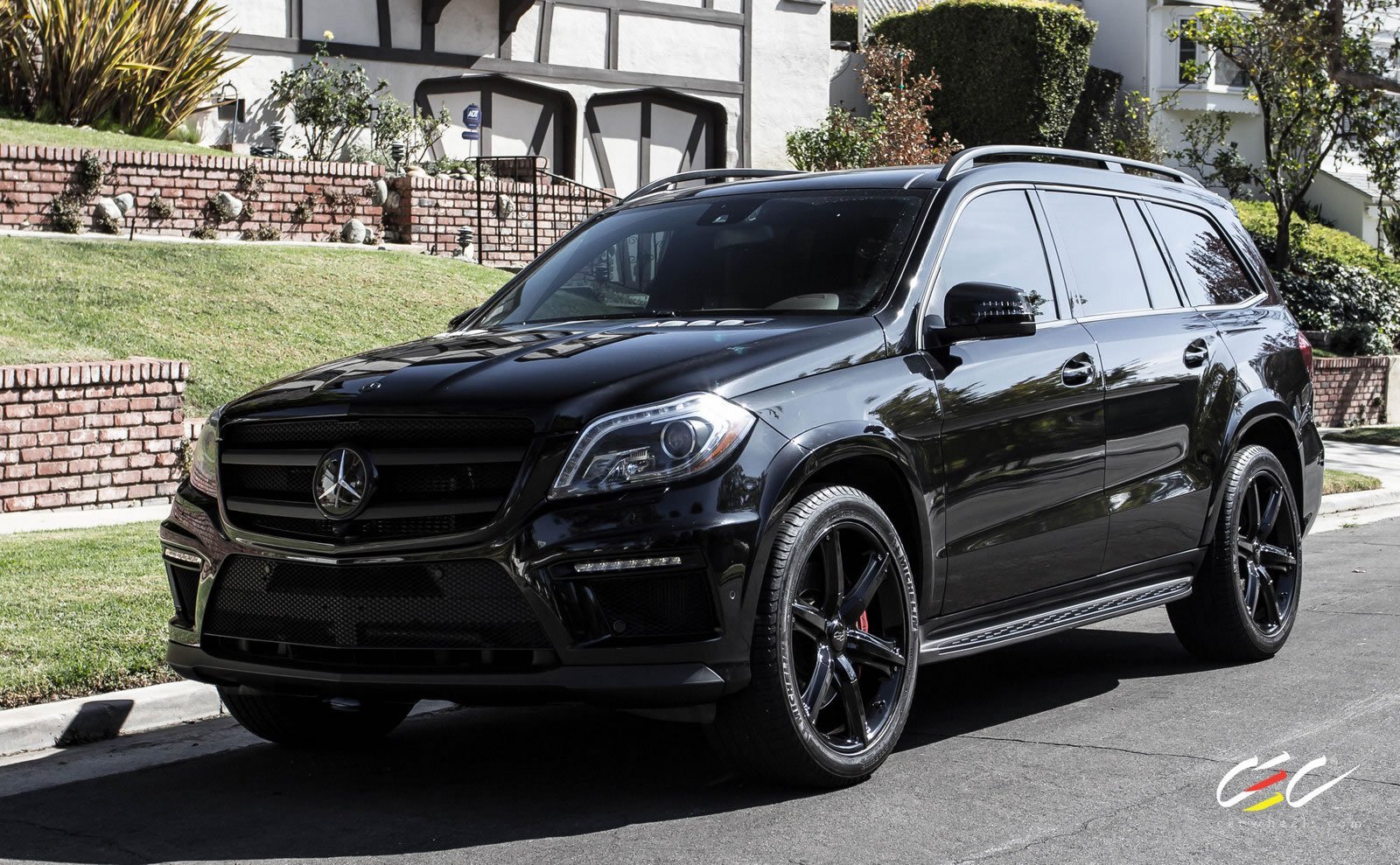 Cars 2015 cec wheels tuning mercedes benz gl63 Desk Mat Stitched