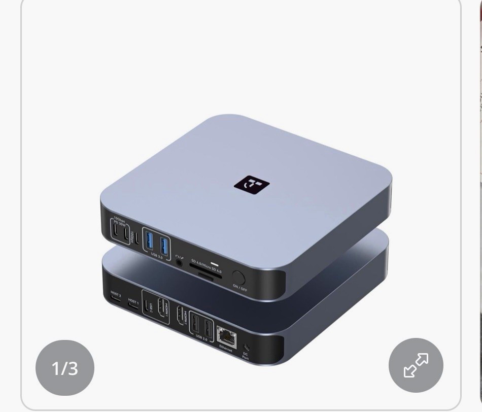 TobenONE 18-in-2 Docking Station Dual 4K Monitor for MacBook M5/M4 Pro/Max