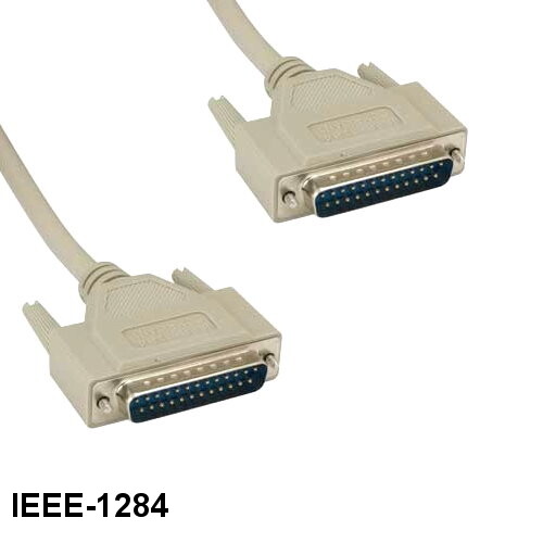 [10X] 15' IEEE-1284 DB25 25 Pin Cable Male 28AWG Parallel Printer Bi-Direction