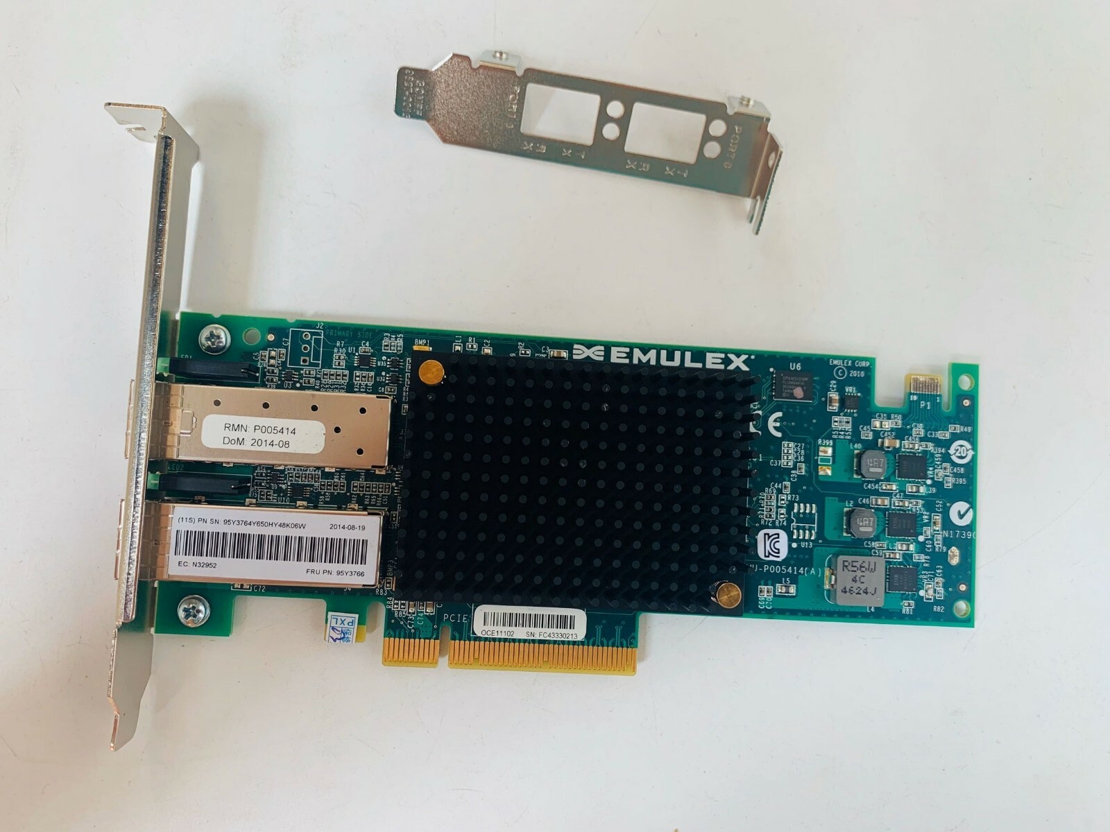 Emulex / IBM SystemX DualPorts 10GBE VIRTUAL FABRIC Adapter 95Y3764 95Y3766