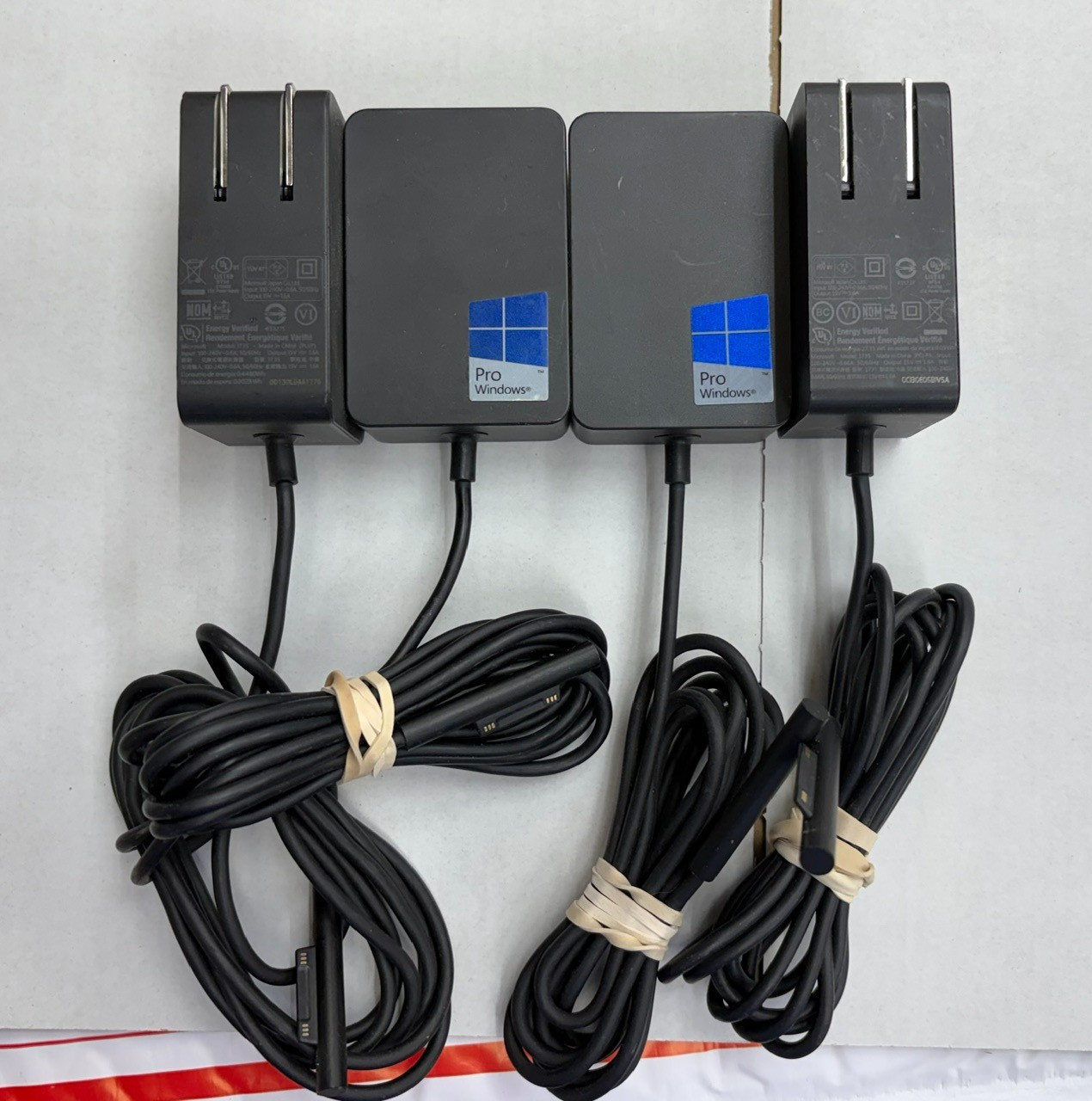 LOT of 4X Microsoft 1735 OEM Chargers 15V 24W Surface Go 4 3 2 1 Power Adapters