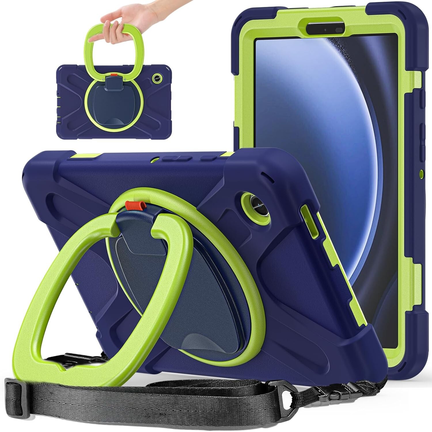 Kids Shockproof EVA Foam Case for Fire HD 10/10 Plus 2021 Handle Kickstand Cover