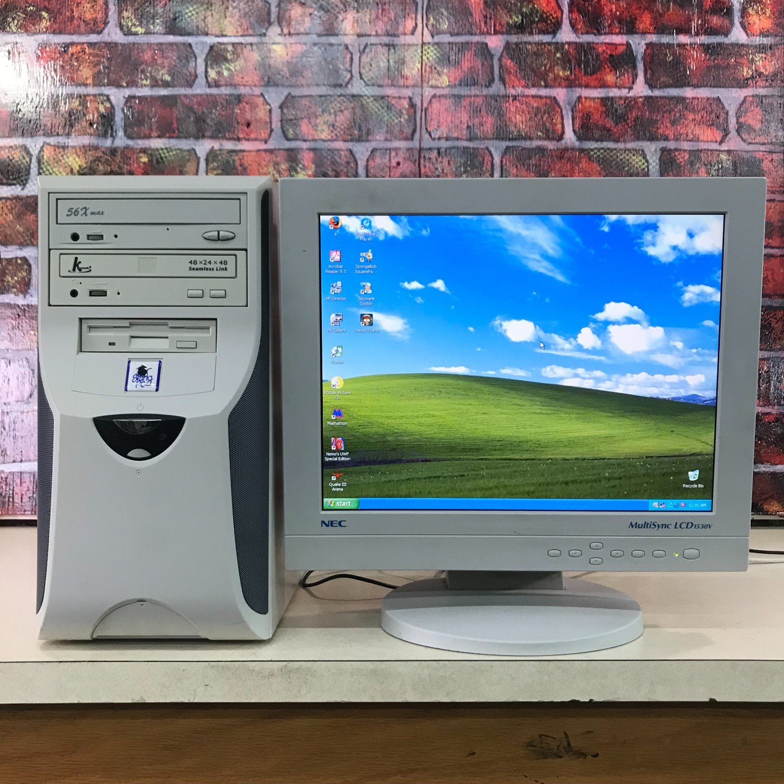 Custom Beige ATX PC Retro Gaming AMD Athlon XP 1.50GHz 480MB RAM Windows XP Pro