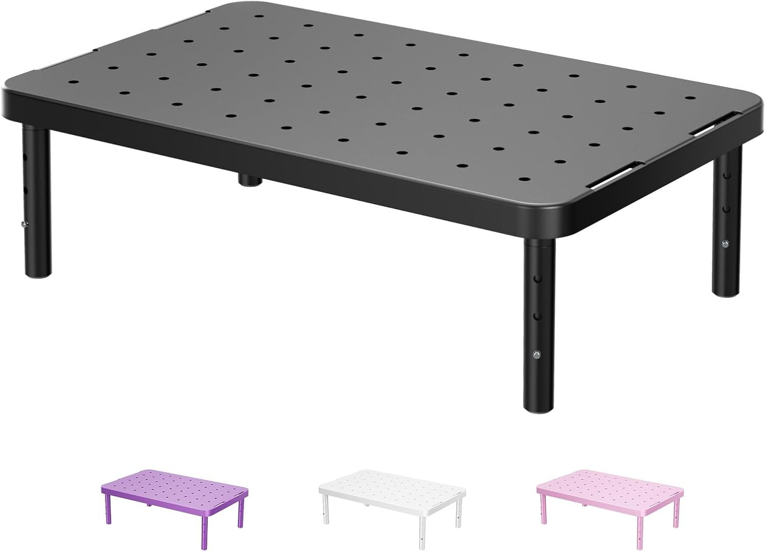 Computer Monitor Stand for Desk, Adjustable Laptop Riser, up to 44 Lbs