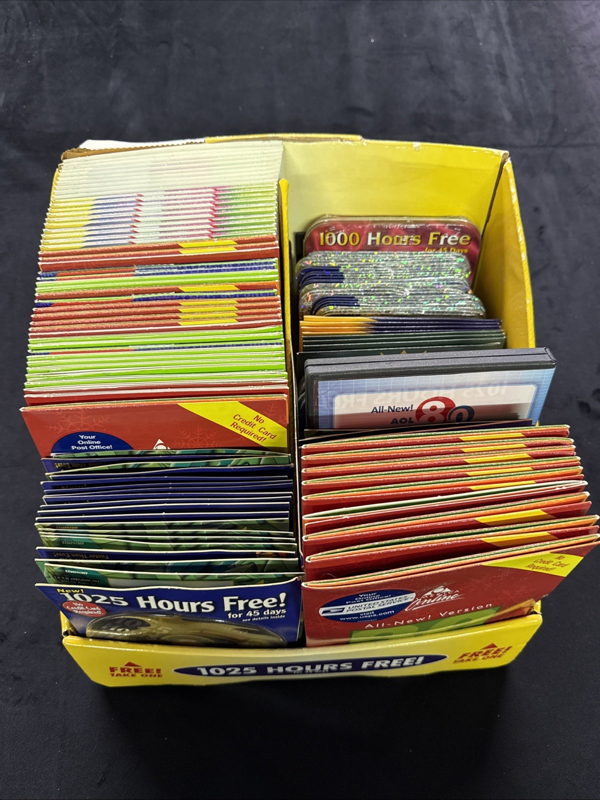 Vintage AOL Disc LOT Version 7.0 8.0 9.0American Online CPU Install Disc 100+