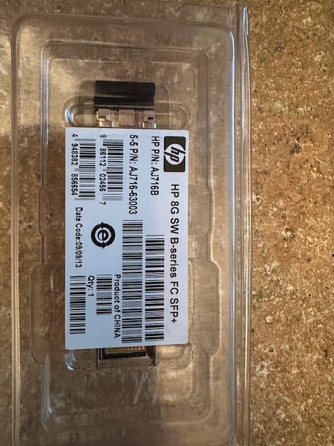 lot of 10 - HP 8Gb SW B-series FC SFP+  HP AJ716B AJ716-63003