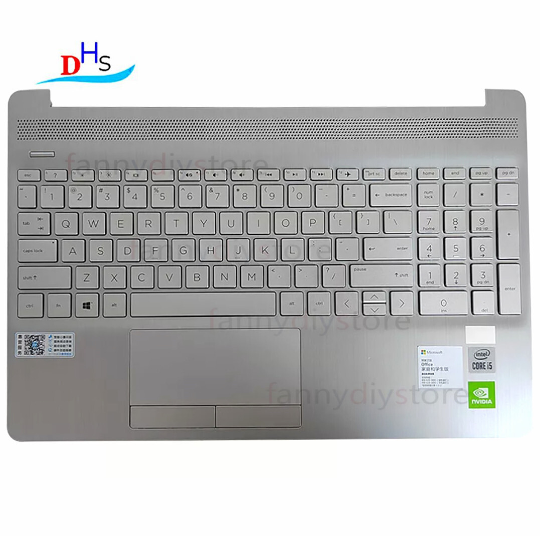 L52023-001 New For HP 15-DW 15S-DU 15S-DY Palmrest Case No Backlit Keyboard
