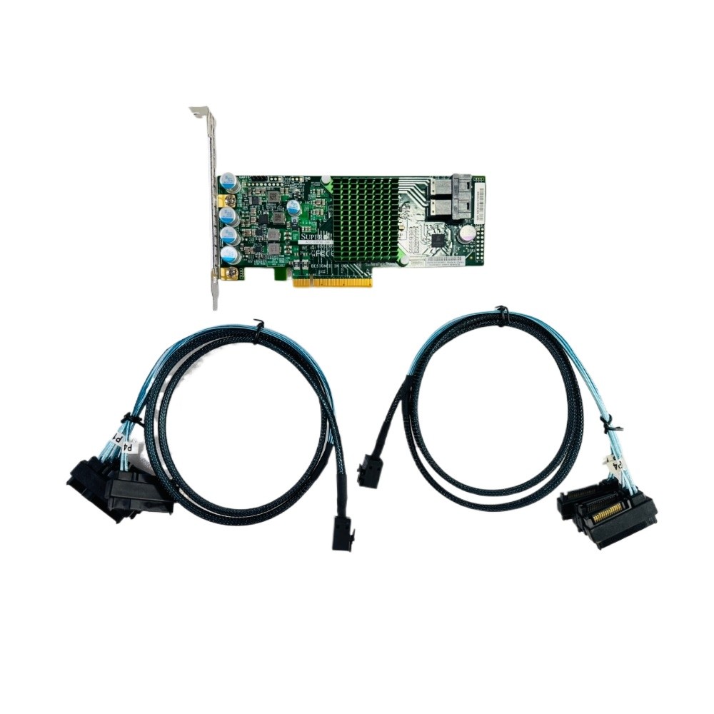 Supermicro 9300-8i 12Gbps IT mode ZFS FreeNAS unRAID w / 2*SAS/SATA Cable US