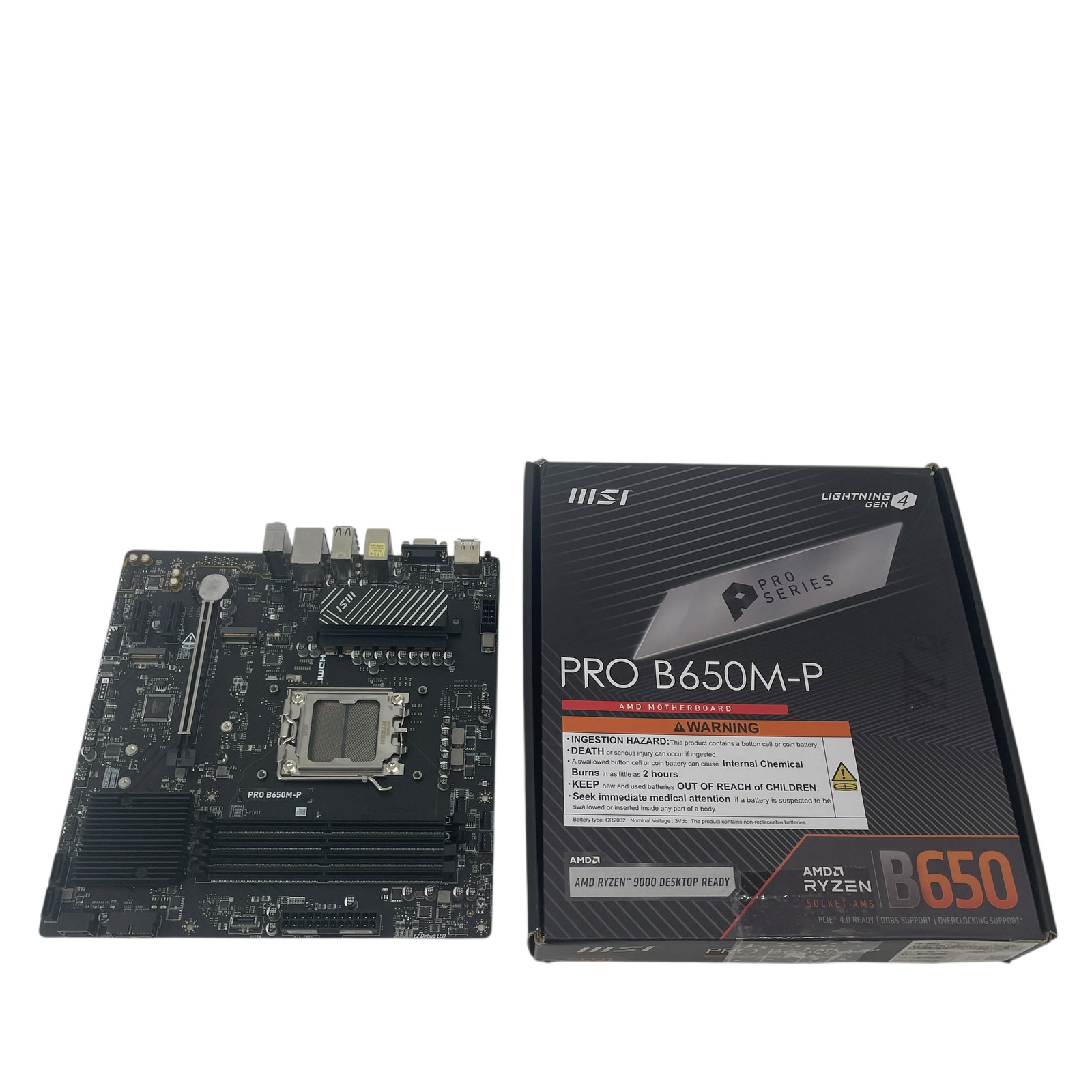 FOR PARTS MSI PRO B650M-P ProSeries Motherboard #FP4123 (AR)