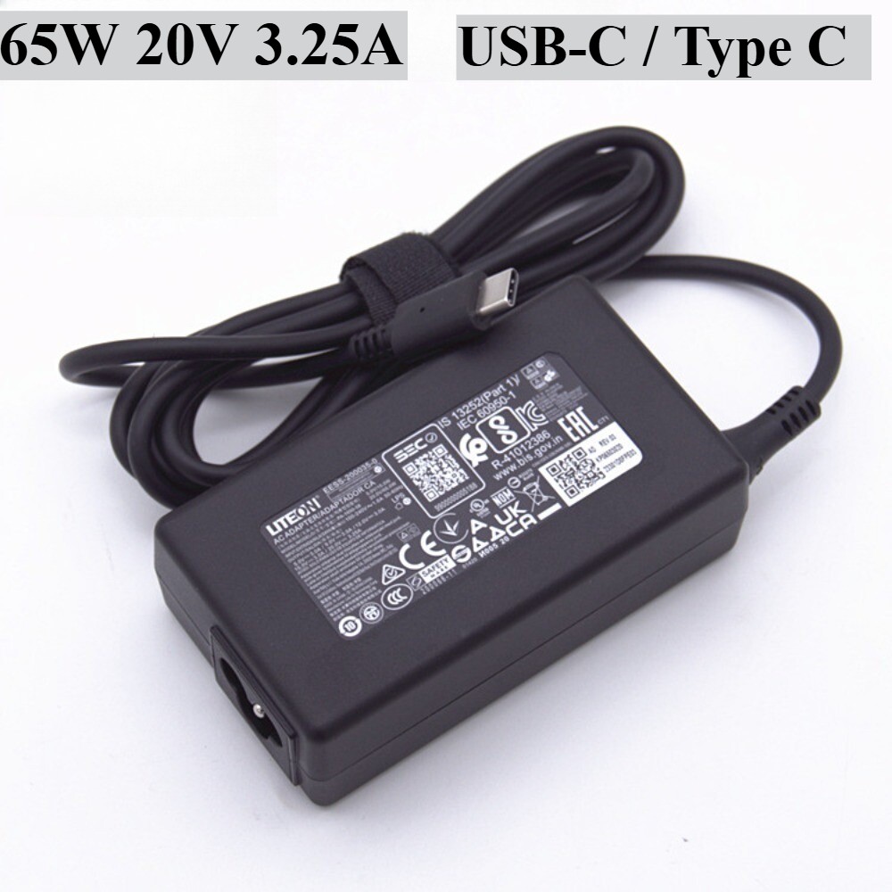 Genuine Liteon 65W USB-C Charger for Acer Chromebook CB314 Type C Power Adapter