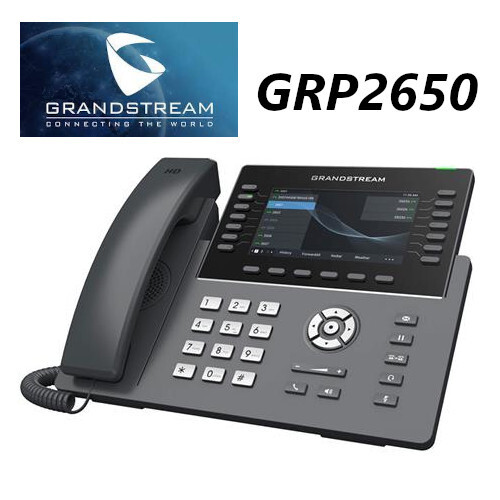 Grandstream GRP2650 14-Line 7 SIP Accounts 5" Color Screen Enterprise Phone
