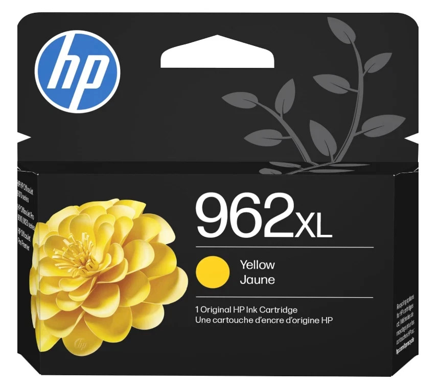 HP 962XL High Yield Ink Cartridge, Yellow - Exp 04/2028