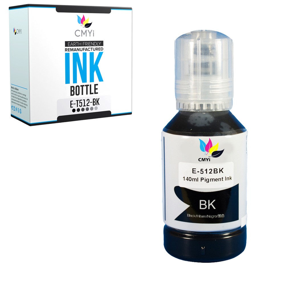 1-Pack CMYi Compatible Epson 512 Black Ink Bottle Fits Expression ET 7700 7750