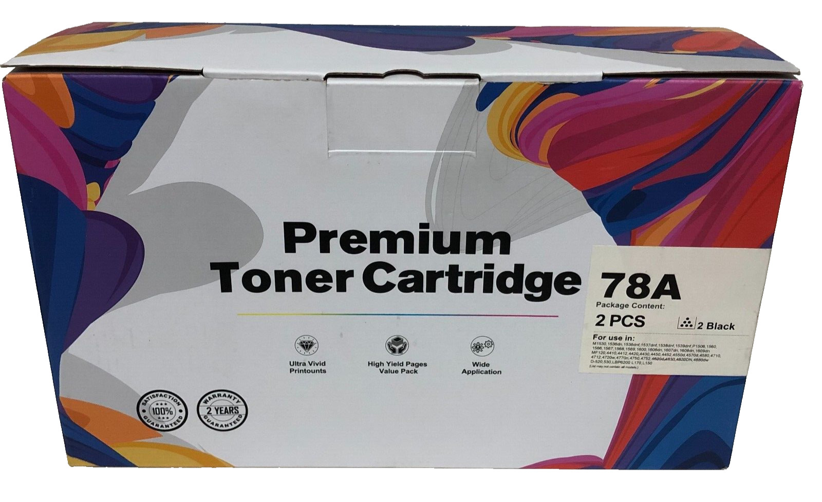 78A Toner 2pk Cartridge Black (Replaces HP 78A  CE278AD)  Others listed in pic