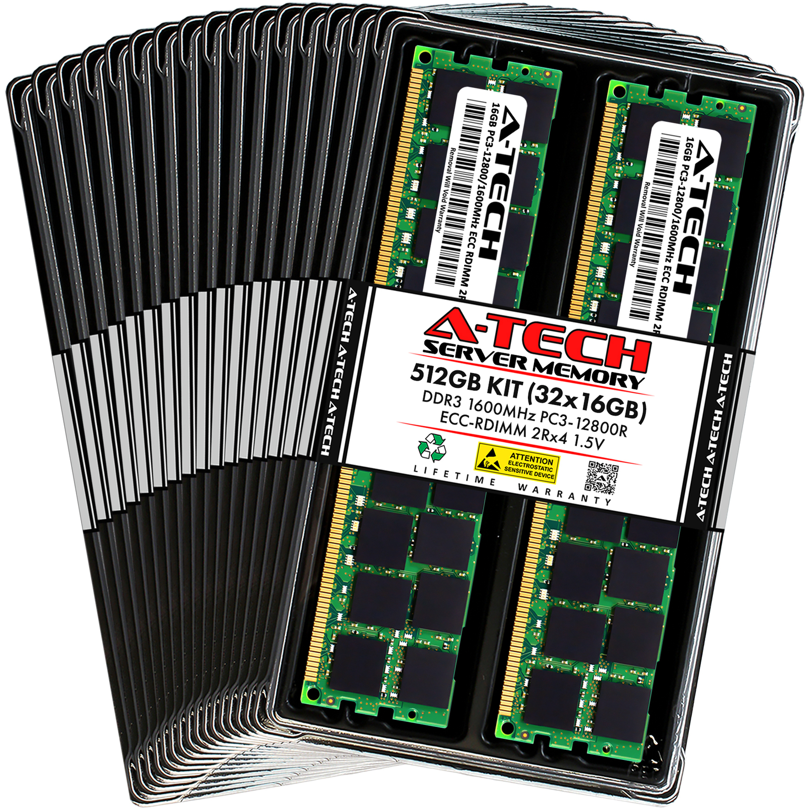 512GB 32x 16GB PC3-12800R RDIMM ASUS RS920A-E6/RS8 RS924A-E6/RS8 Memory RAM