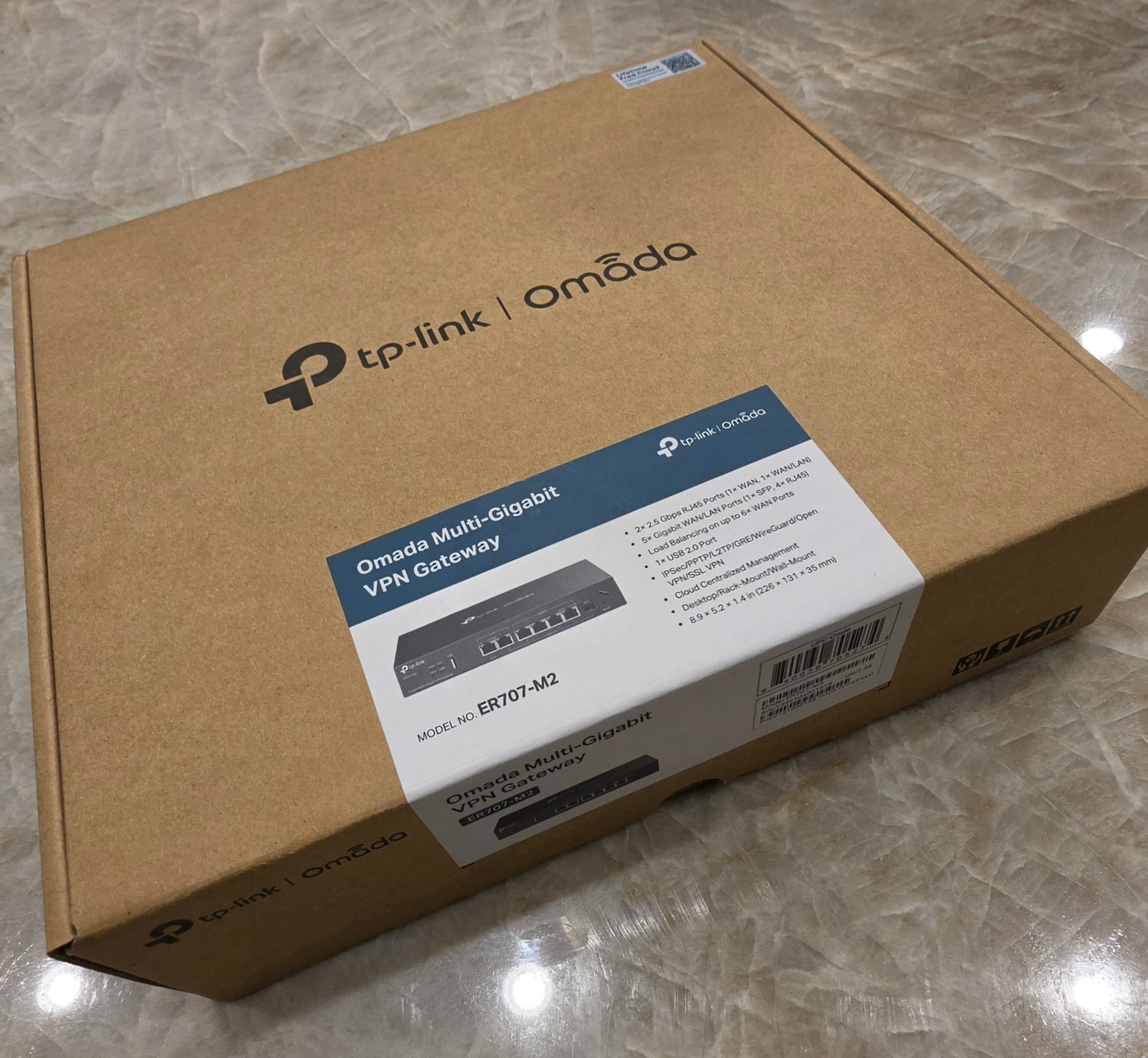 TP-Link ER707-M2 | Omada 7-Port Multi-Gigabit Multi-WAN VPN Router FREE 2DY SHIP