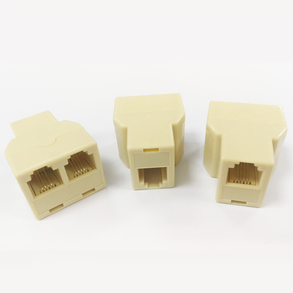 5pcs Telephone Landline Cable Connector and Separator 6P4C