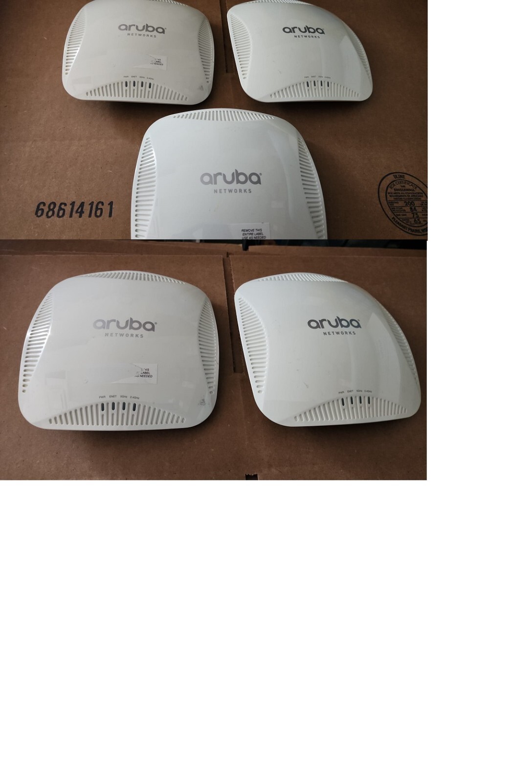 Lot of 5 Aruba Networks APIN0205 Wireless Access Point IAP-205-RW Reset/Upgraded
