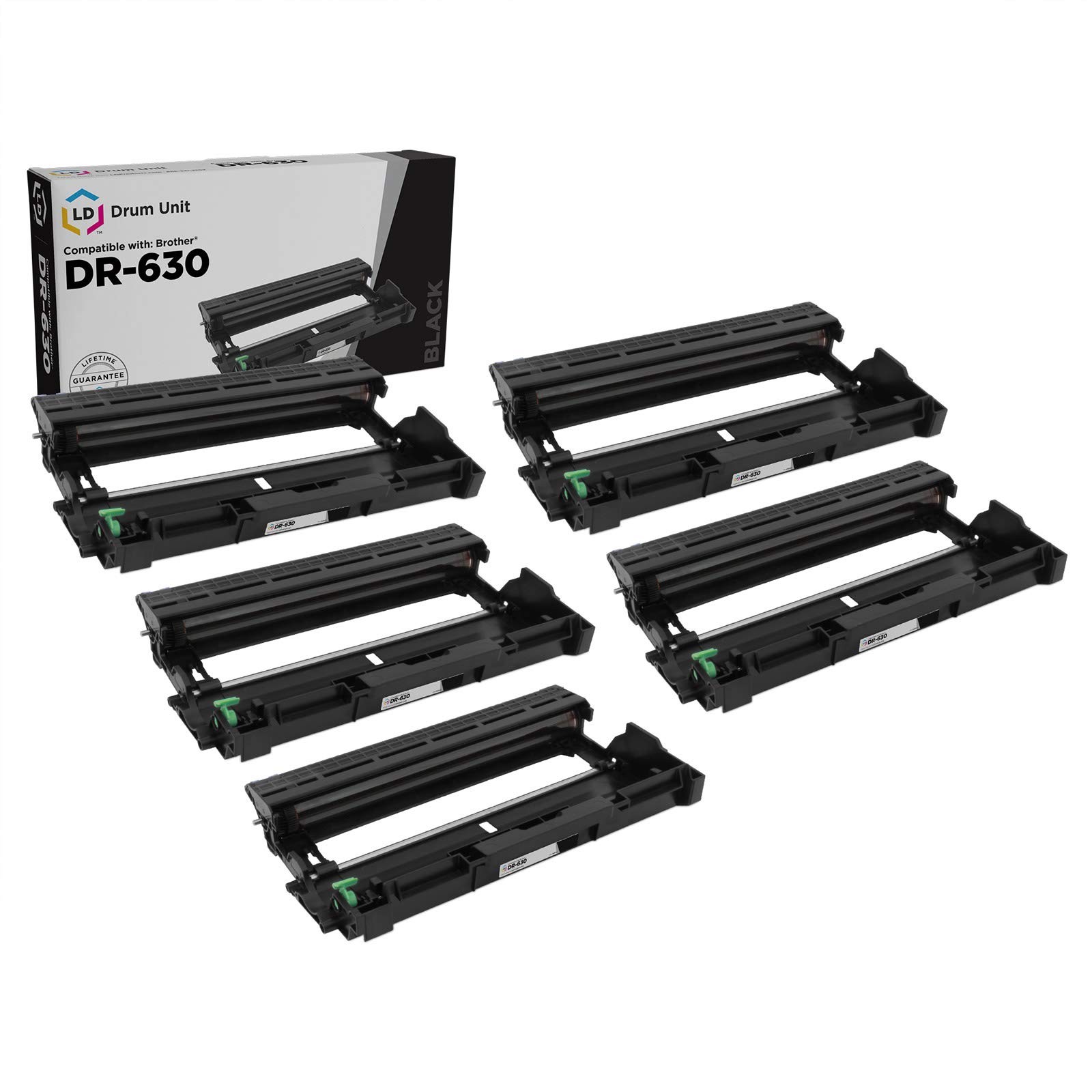 LD Compatible 5pk DR630 Drum Unit for Brother DCP-L2520DW MFC-L2740DW HL-L2705DW
