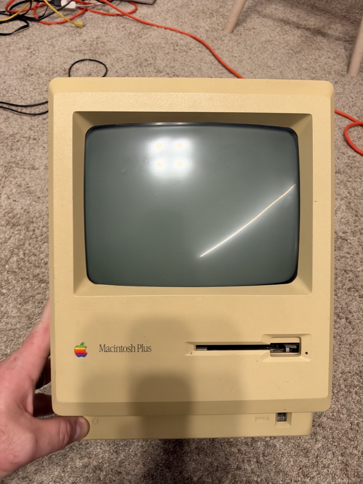 Apple Macintosh Plus 1MB M0001A Vintage Computer - Works