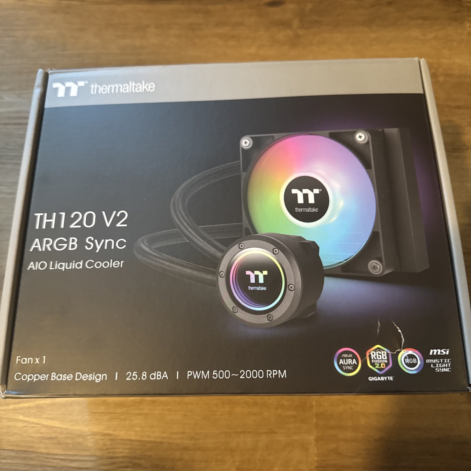 Thermaltake TH120 ARGB Sync V2 CPU Liquid Cooler/AlO Liquid Cooling/Fan 120mm...