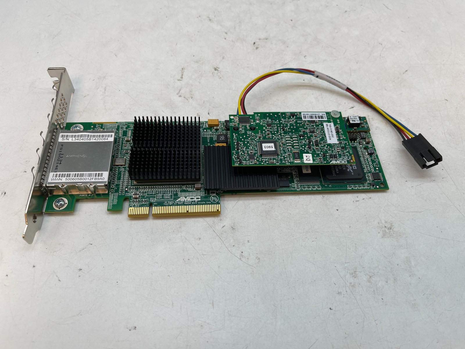 3ware AMCC 9690SA-8E 8-Port External SAS/SATA PCIe RAID Card w/ BBU - Free S/H